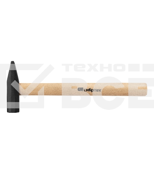 Молоток слесарный Сибртех, 800 г, квадратный боек, деревянная рукоятка