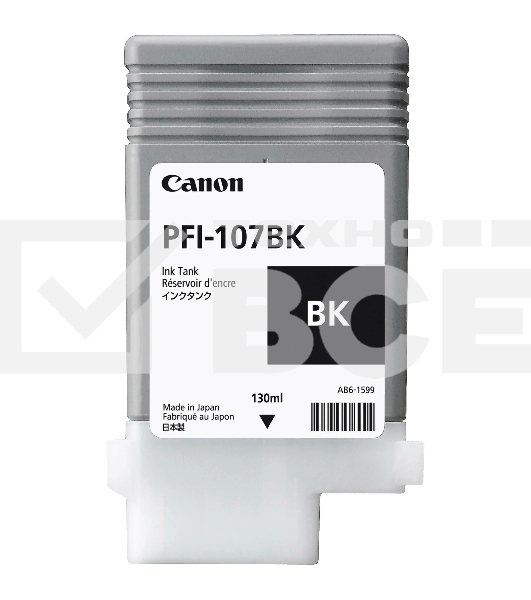 Картридж струйный Canon PFI-107BK (6705B001) черный (130 мл) для Canon iP F680/685/780/785