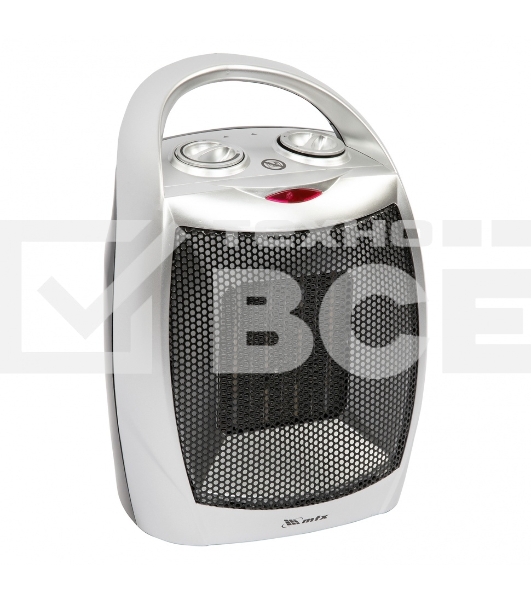 Тепловентилятор MTX FHC-1500, серый, 750/1500 Вт, 15 м2, термостат