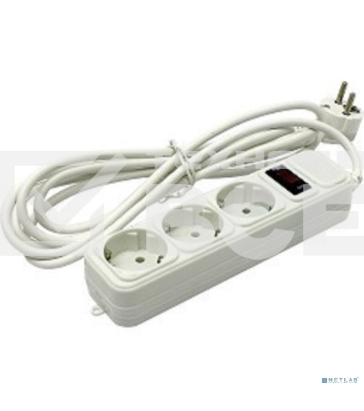 Сетевой фильтр ExeGate EX221184RUS SP-3-5W (3 розетки, 5м, евровилка, белый)