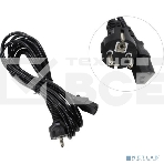 Кабель питания ExeGate Power PC-5P (Евровилка Schuko->С13) VDE-250V-3*1.0-CU, 10A, черный, 5м, фото2