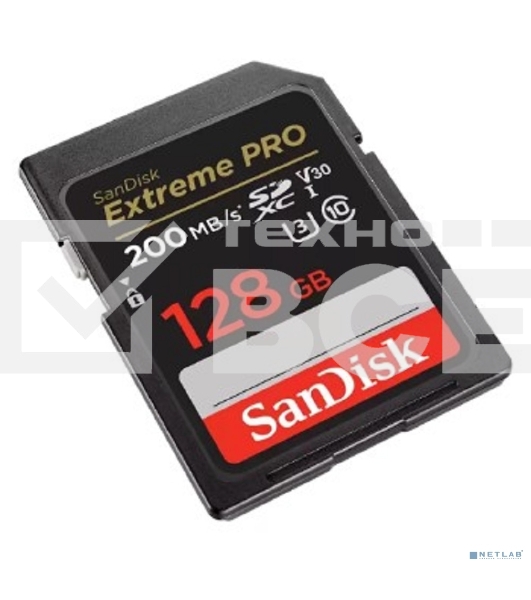 Карта памяти SanDisk Extreme PRO 128GB SDXC Memory Card 200MB/s