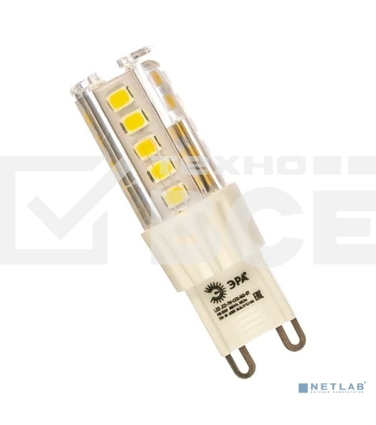 Лампа светодиодная ЭРА LED smd JCD-7w-220V-corn, ceramics-840-G9