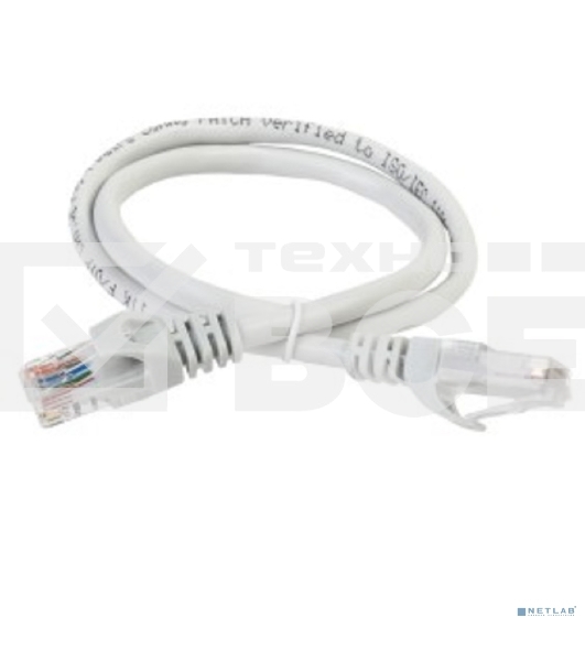 Коммутационный шнур ITK PC01-C5EU-02M (патч-корд), кат.5Е UTP, 0,2м, серый