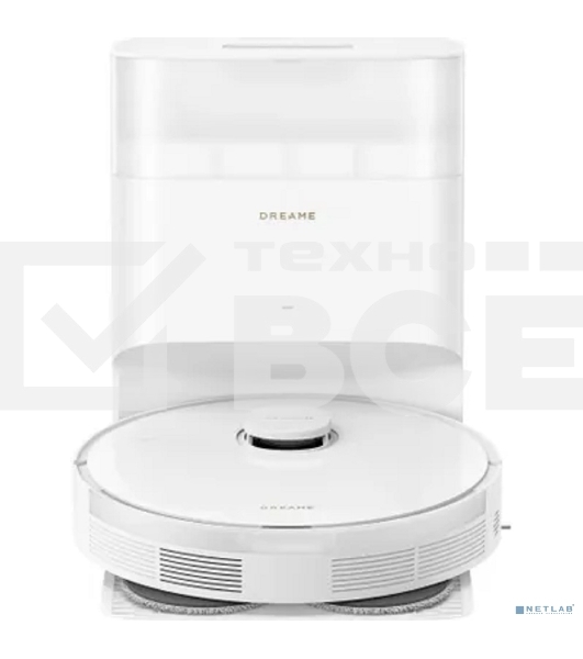 Робот-пылесос DreameBot L10S Plus белый/черный, 75 Вт, 5200 мАч Li-Ion, уборка влажная/комбинированная/сухая, пылесборник контейнер 0.35 л