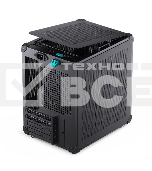 Компьютерный корпус JONSBO C6-ITX Black ITX без БП, боковая панель из закаленного стекла, mini-ITX, черный