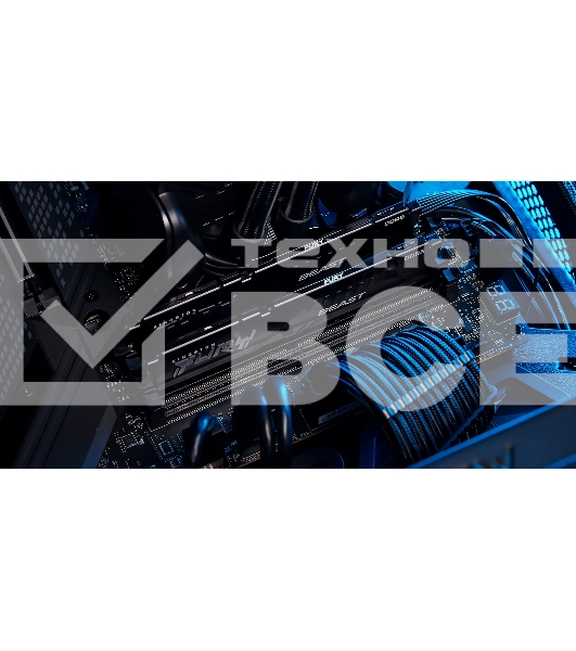 Оперативная память Kingston Fury Beast, DDR5, 32Gb (2x16GB), 6000MHz, CL30, DIMM, с радиатором, черный