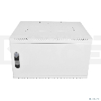 Шкаф коммутационный ЦМО (ШРН-6.350.1-9005) настенный 6U 600x350 мм пер. дв. металл 200 кг черный 300 мм 180 град., фото5