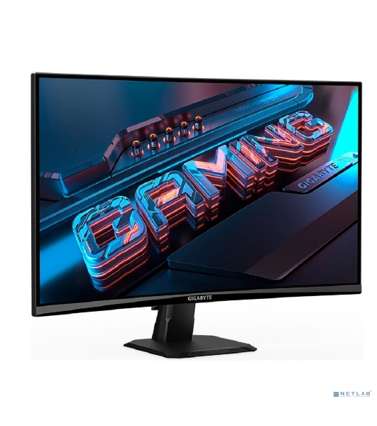 Монитор 27' Gigabyte GS27FC R1500 VA 1920x1080, 180 Гц, 1 мс, 16:9, 250 кд/м², 2xHDMI, 1xDP, 1x3.5 мм, изогнутый, черный