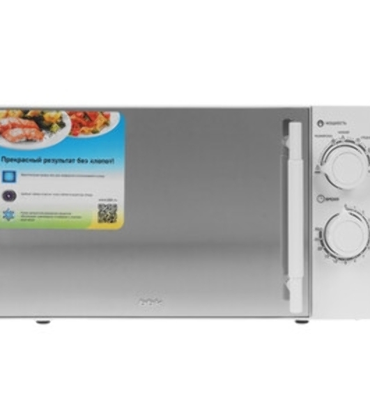 Микроволновая печь BBK 20MWS-771M/WM белый, 20 л, 700 Вт, переключатели - поворотный механизм