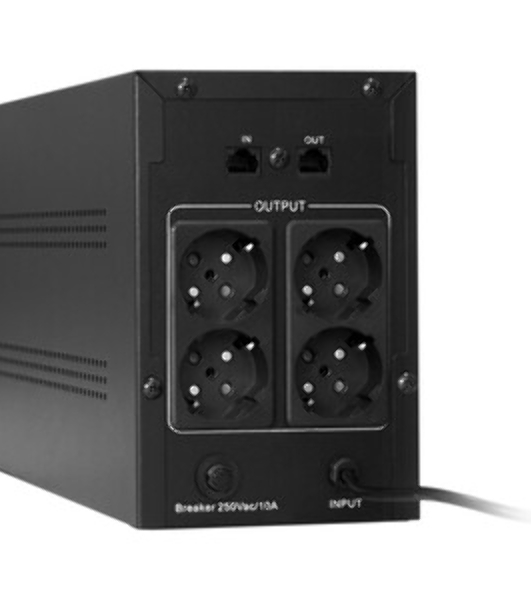Источник бесперебойного питания ExeGate SpecialPro UNB-1200.LED.AVR.EURO.RJ 1200VA/750W, LED, AVR, 4 евророзетки, RJ45/11, черный