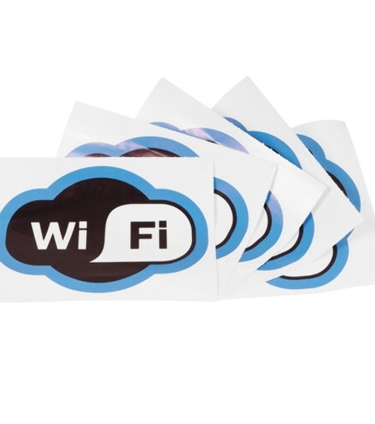 Наклейка информационный знак Rexant 'Зона Wi-Fi' 150х200 мм