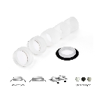 Корпус светильника C6521 SBK черный песок 80*80*H25mm MR16 GU5.3, фото4