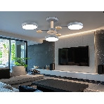 Светильник Ambrella light FL4856/3 GR/WD серый/дерево 54W 3000-6000K D660*170 (без ПДУ), фото3