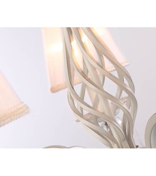 Светильник Ambrella light TR4547/5 WH/SL белый/серебро E14/5 max 40W D565*500