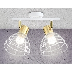 Светильник Ambrella light TR8601/2 WH/GD белый/золото E27*2 max 40W 260*154*230, фото3