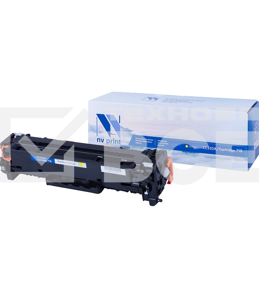 Картридж лазерный NV Print совместимый HP CC532A/Canon718 Yellow для LJ Color CP2025/Canon i-SENSYSLBP-7200C(2800k)