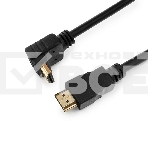 Кабель Cablexpert HDMI CC-HDMI490-10, 19M/19M, v2.0, медь, позол.разъемы, экран, угловой, 3м, черный, пакет, фото6