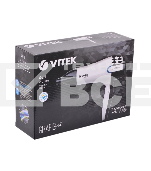 Фен Vitek VT-2299 W белый 2200Вт    