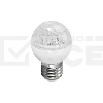 Лампа шар e27 10 LED  Ø50мм  зеленая 24В (постоянное напряжение), фото2
