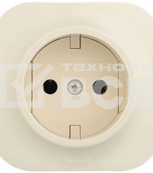 Розетка Legrand 782241 с заземлением без шторок (Слоновая кость)