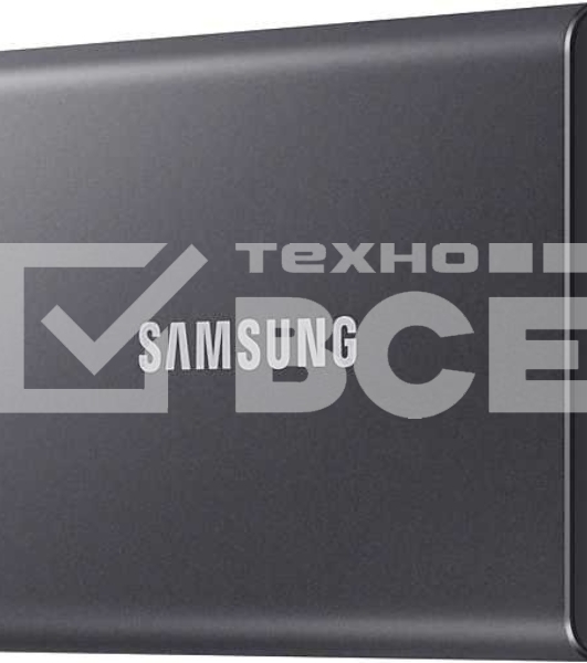 Внешний SSD Samsung T7, 2TB, USB 3.2 Gen 2 Type-C, R/W 1050/1000, титан