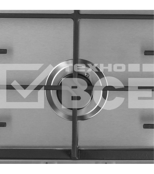 Встраиваемая газовая варочная панель LEX GVS 321 Inox  4000Вт 2 комфорки нерж.сталь