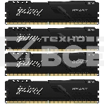 Оперативная память Kingston Fury Beast, DDR4, 32GB (4x8GB), 3600MHz, CL17, с радиаторами, черный, фото4