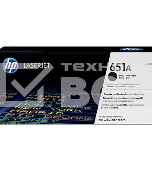 Картридж лазерный HP CE340A 651A черный для LaserJet 700 Color MFP 775 13500стр.