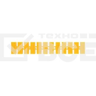 Клеммная винтовая колодка KВ-10 4-10, ток 10 A, полиэтилен желтый Rexant (10 шт./уп.)