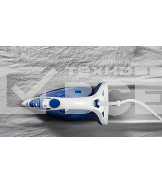 Утюг Tefal FV5715E0, 2200Вт, голубой/белый