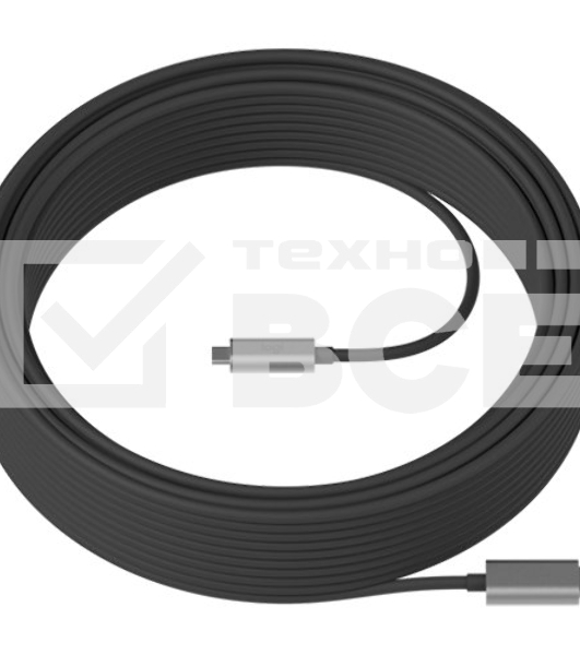 Кабель LOGITECH STRONG USB 3.1 CABLE - GRAPHITE - USB - WW - 25M AOC CABLE