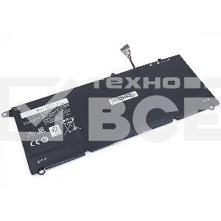 Аккумуляторная батарея для ноутбука Dell XPS 13 9343 9350 7.4V 52Wh черный OEM