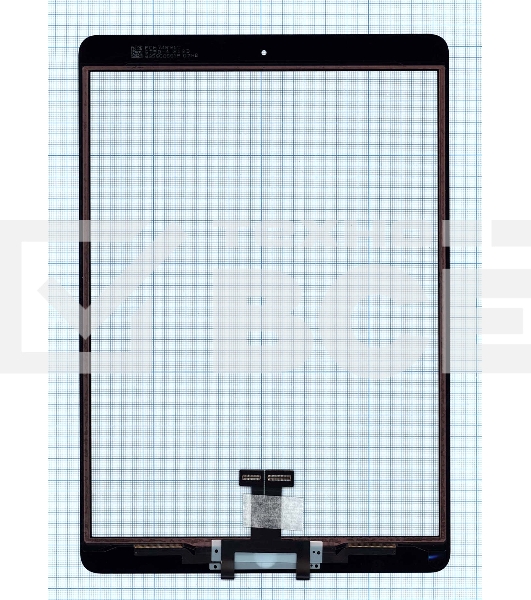 Сенсорное стекло (тачскрин) для Apple iPad Air 10.5 2019 (A2153, A2123, A2154, A2152)  черное OEM