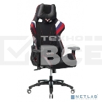 Кресло игровое Бюрократ VIKING 4 AERO RUS белый/синий/красный/черный, искусст. кожа/ткань, две подушки, фото10