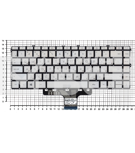 Клавиатура для ноутбука HP Pavilion 14-DV 14-DW gold