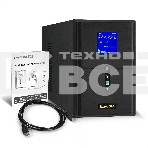 Источник бесперебойного питания (инвертор, синус, для котла) ExeGate SineTower SN-2000.LCD.AVR.3SH.1C13.RJ.USB 2000VA/1600W, чистая синусоида, LCD дисплей, AVR, 3*Schuko+1*C13, RJ45/11, USB, линейно-интерактивный, черный, фото3