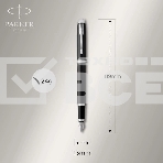 Ручка перьевая Parker IM Core F321 (CW1931644) Black CT F сталь нержавеющая подар.кор., фото5