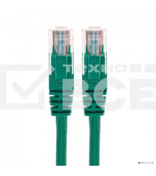 Патч-корд U/UTP REXANT категория 6, RJ45-RJ45, неэкранированный, 26AWG, LSZH, зеленый, 1 м