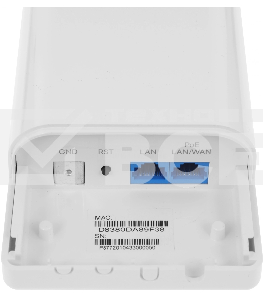 Наружная точка доступа IP-COM CPE9, 2,4 ГГц, до 150 Мбит/с, IP64, 1х12dbi, PoE, 2х100 Мбит/с, молниезащита 6000В