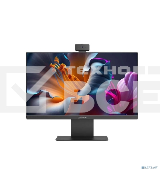Моноблок IRBIS SMART AIO 27; 27“(i3-12100;16GB/512GB;IPS;16:9;1920x1080x100Hz;1000:1;250Cd/m2;5ms;HDMI(out);VGA;USB-C;2*USB2.0;4*USB3.0;RJ45;WebC 5MP;WIFI6;BT5.0;Tilt;Spk2*3W;keyb+mouse;WinPro
