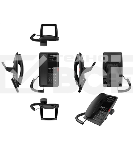 Гостиничный IP-телефон Fanvil H4W WIFI Hotel Phone 2 SIP Lines 1 USB Port for phone charging 5 Soft keys programmable service hotline 2.4GHz&5GHz,Wi-Fi 6 PoE HD Voice    PSU