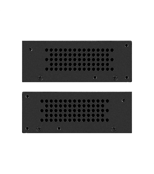 Коммутатор неуправляемый ExeGate EDES-1010D.8PoE-96W (10-портовый UTP 10/100 Base-Tx: 8 портов IEEE 802.3af (PoE), мощность PoE: 25W, суммарно 96W, 2 порта RJ45 uplink, настенный/настольный, металлический корпус)