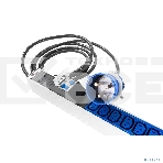 Блок силовых розеток Rem Rem-32, IEC 60320 С13 х 36, вход IEC 309, шнур 3 м, 1 463мм, однофазный 32А, автомат + индикатор, серый, фото 1