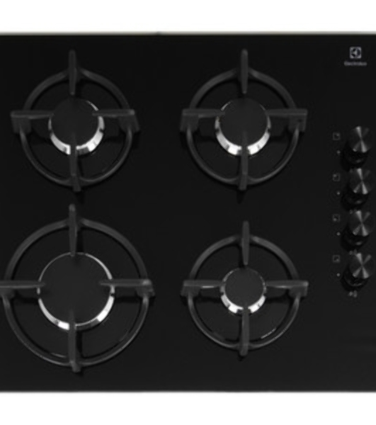 Газовая варочная поверхность Electrolux KGG6407K, 4 конфорки, закаленное стекло, 7650 Вт