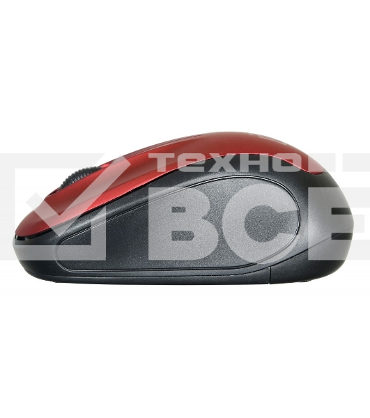 Мышь беспроводная Oklick 665MW черный/красный, 1000 dpi, радиоканал, USB, кнопки - 3