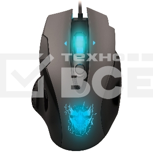 Мышь проводная Qumo Devastator M12 серый, 3200 dpi, USB, кнопки - 8