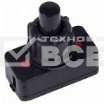 Выключатель-кнопка 250V 1А (2с) ON-OFF черный (для настольной лампы) Rexant, фото3