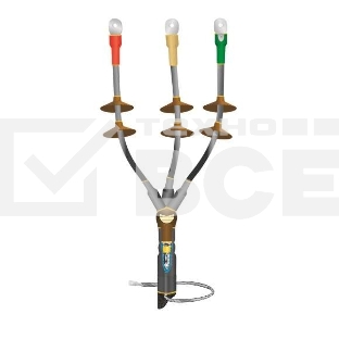 Муфта кабельная концевая наружной установки 10кВ КНТпН 3х(150-240мм) с болтовыми наконечниками Нева-Транс Комплект 22020122