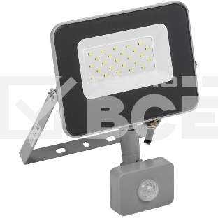 Прожектор Iek LPDO702-20-K03 СДО 07-20Д светодиодный серый с ДД IP44 IEK